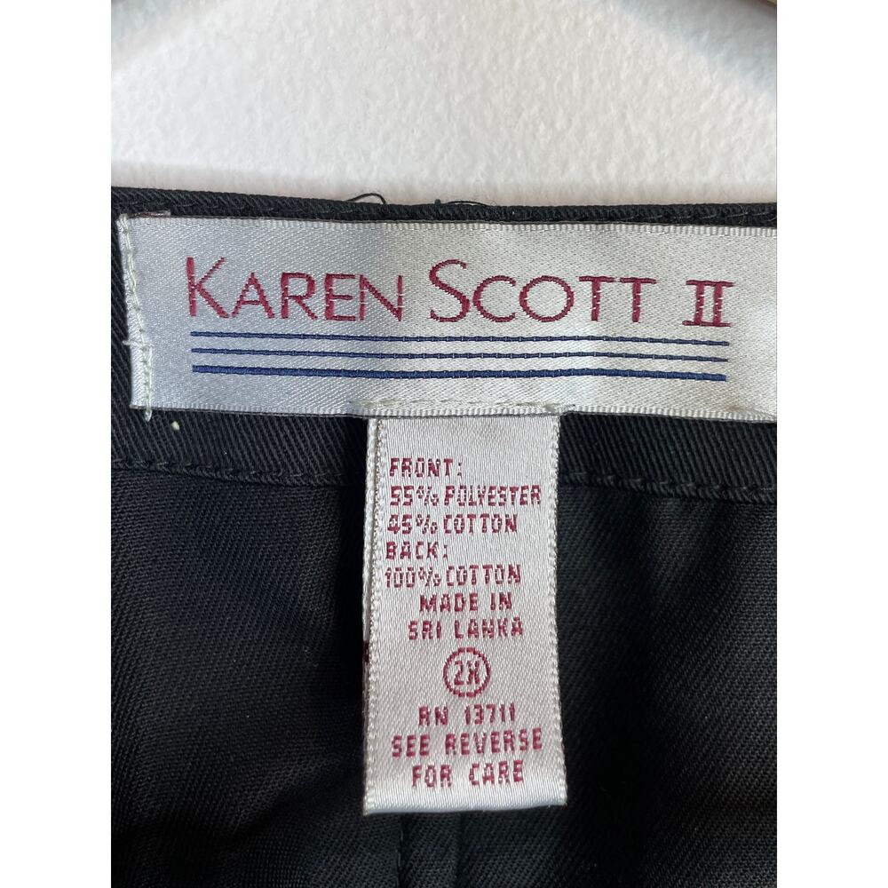 Vintage 90s Karen Scott Cat Cats Kitties Tapestry Vest Waistcoat Plus Size 2X - Picture 10 of 12